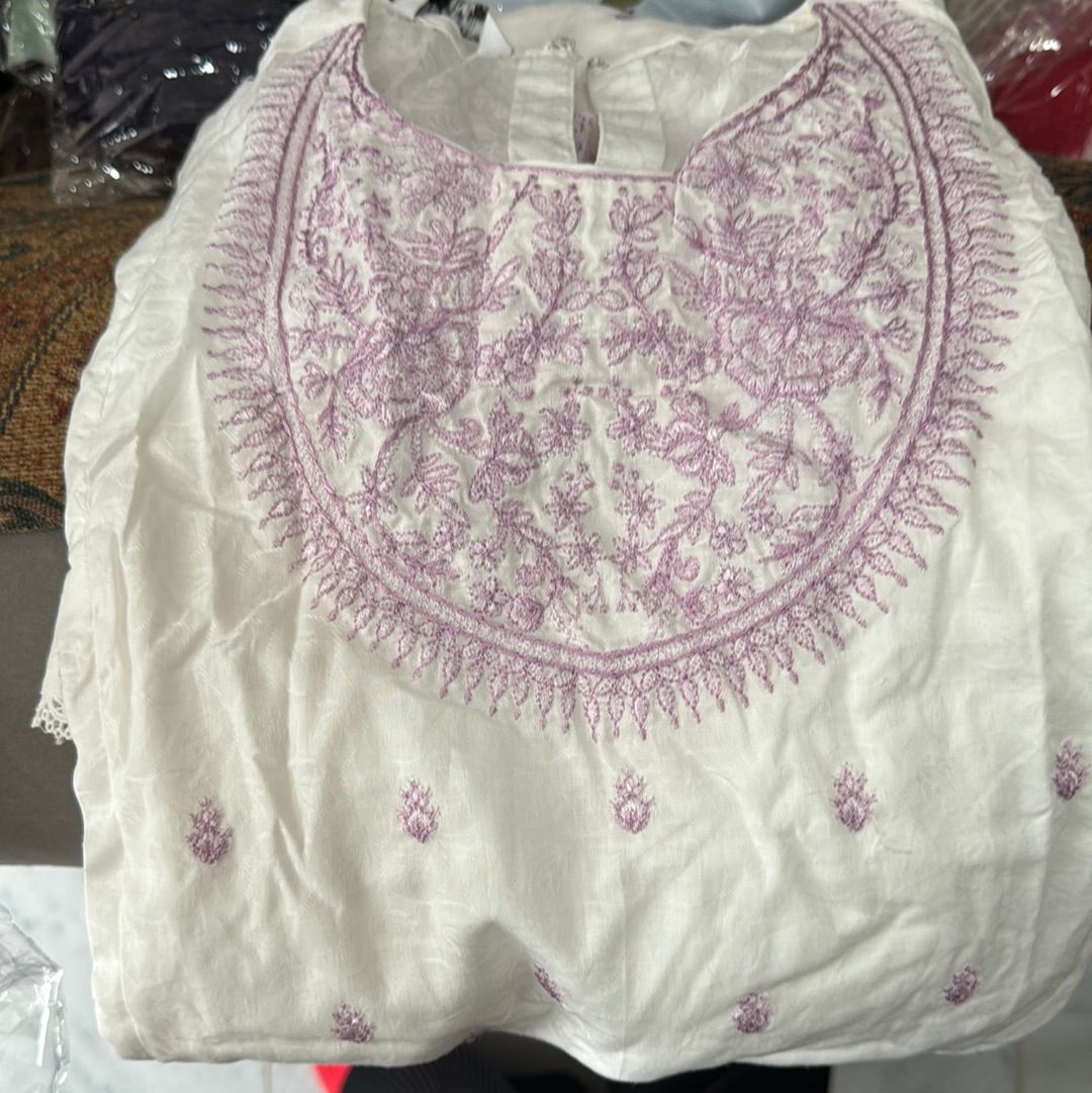Kurta Cotton Embroidered Lawn
