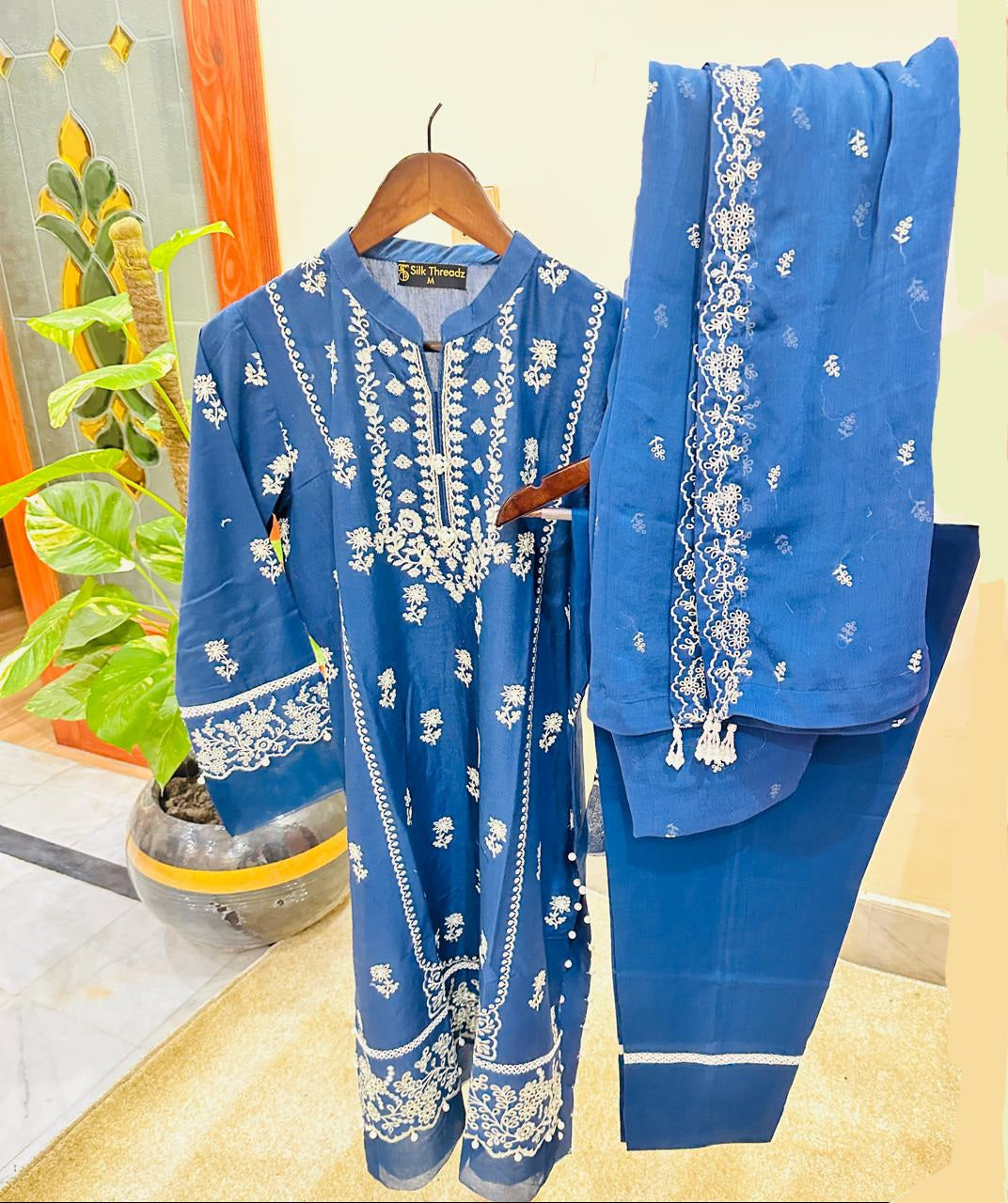 Embroidered luxury cambric lawn