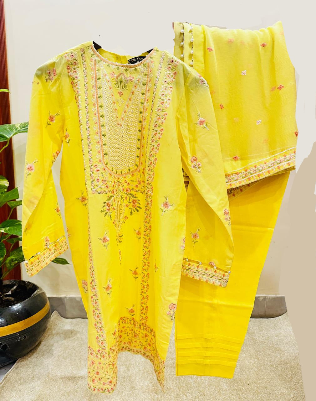 Embroidered luxury cambric lawn