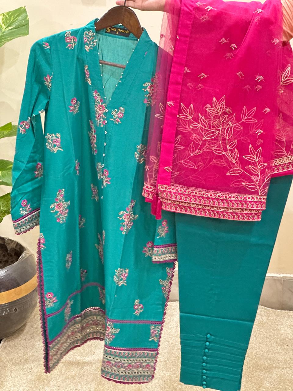 Embroidered luxury cambric lawn
