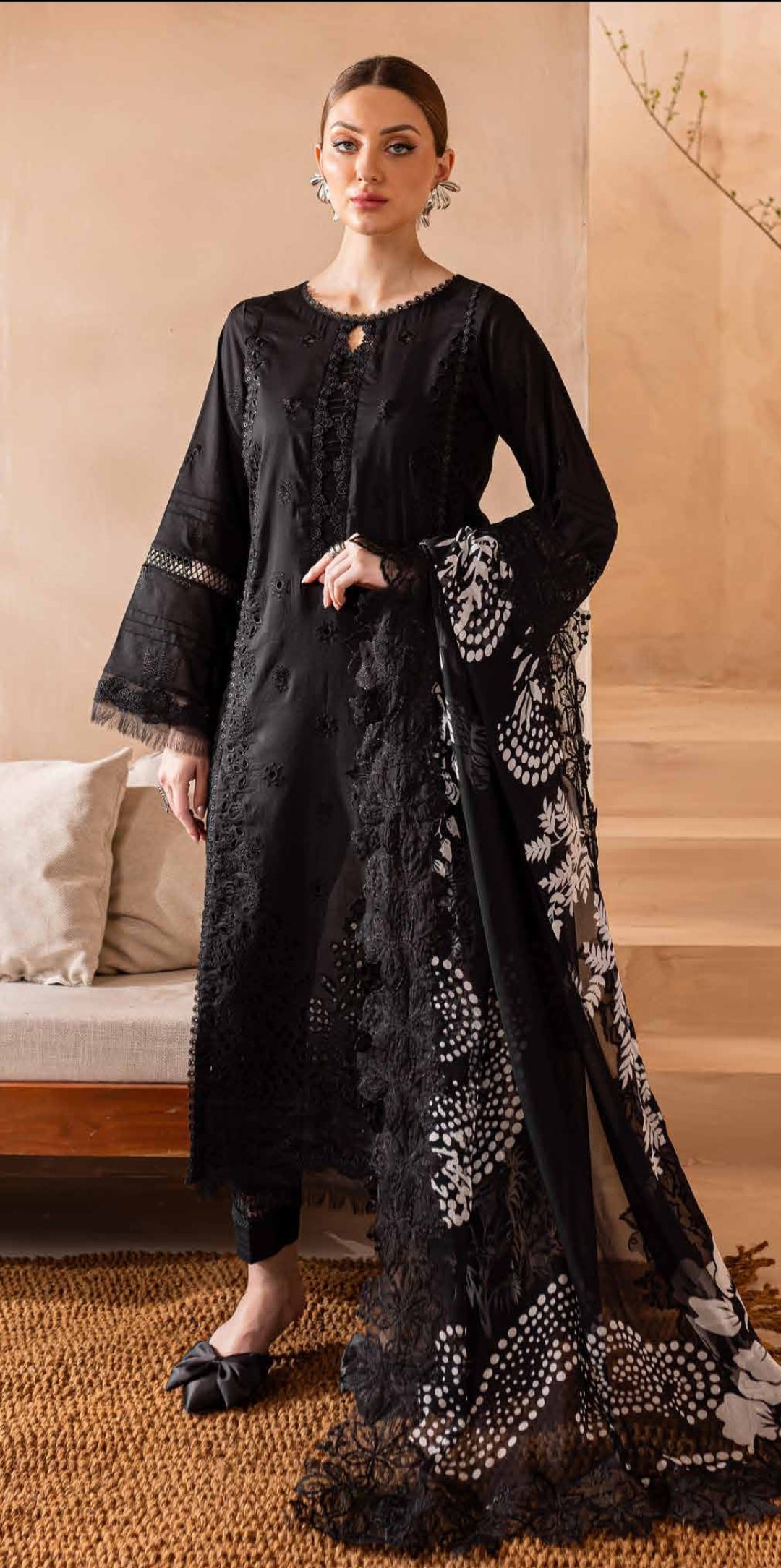 3 Peice Embroidered Lawn