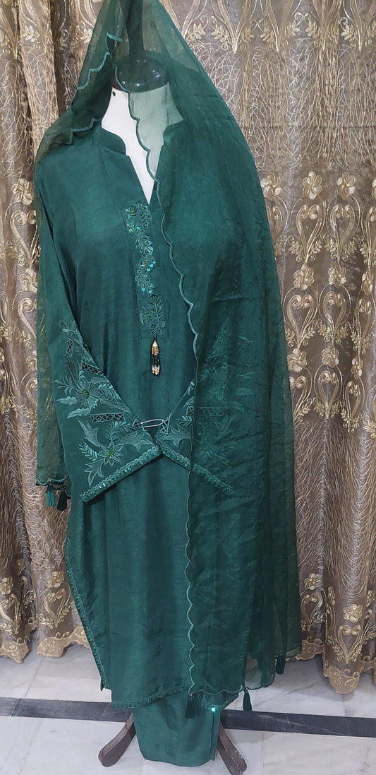 Korain raw silk 3 piece