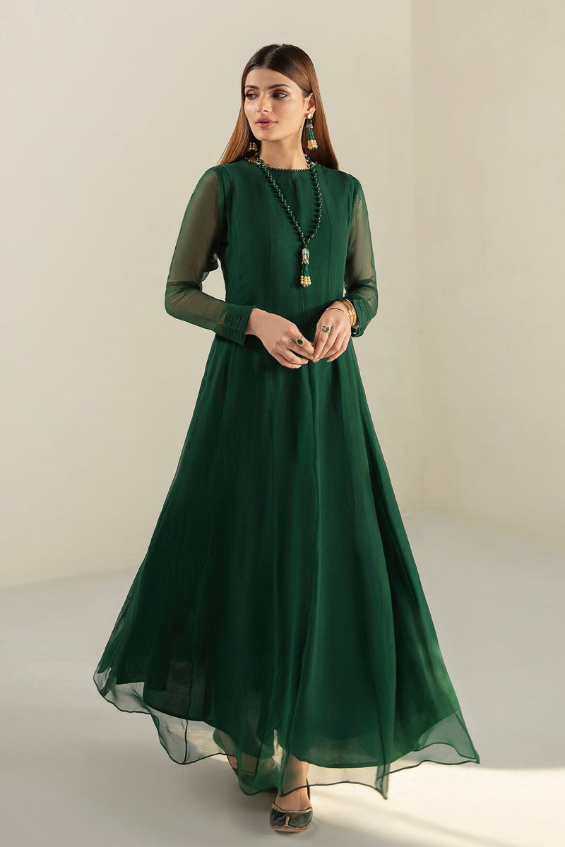 Baroque chiffon 2 pc green