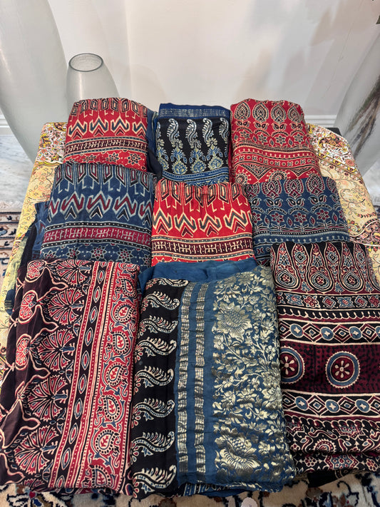 Ajrak dupattas