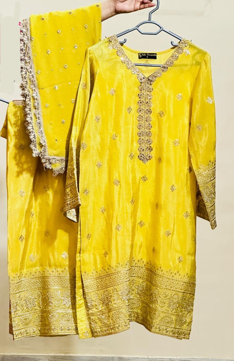 Indian tissue silk 3 piece