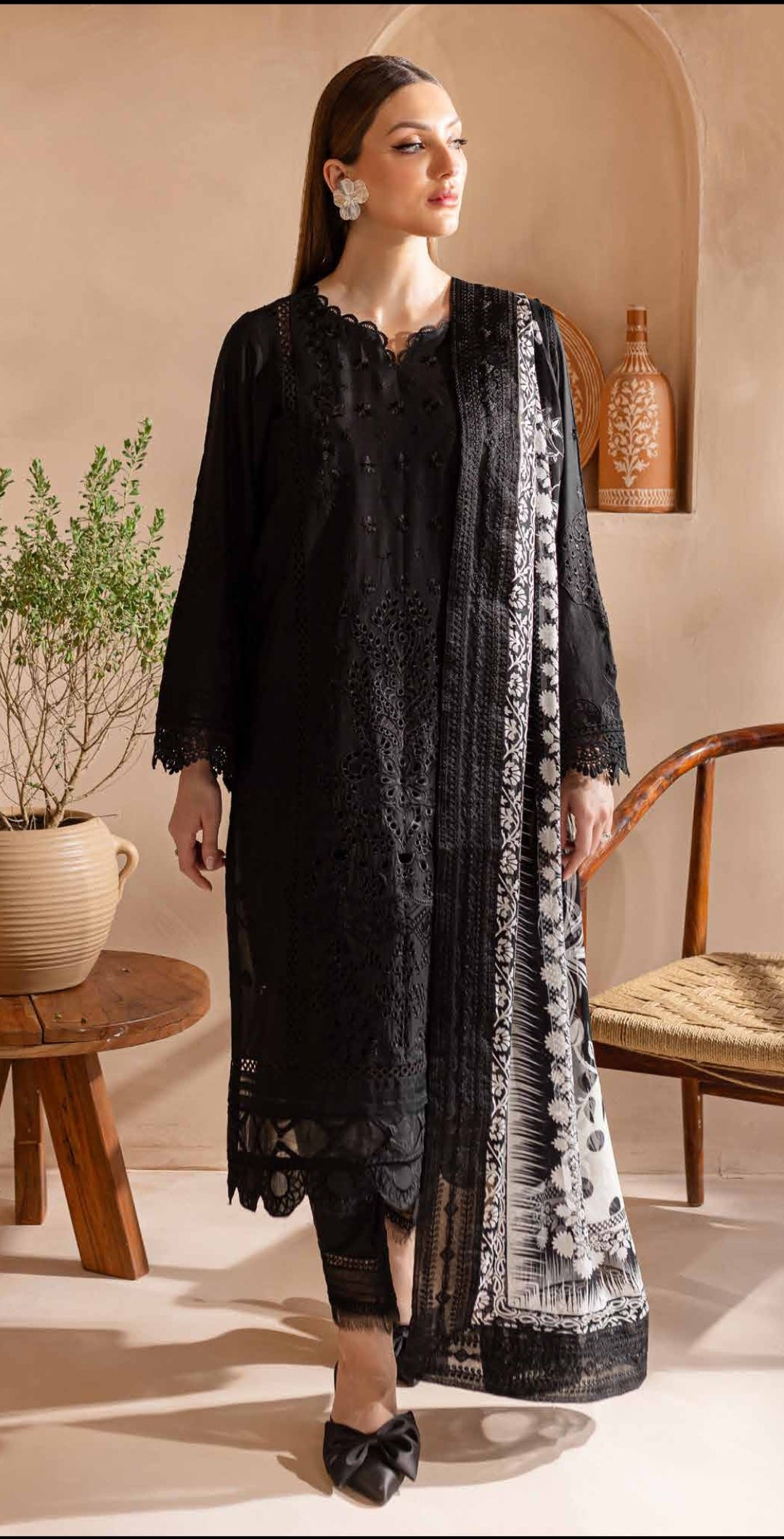 3 Peice Embroidered Lawn