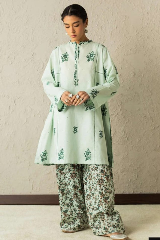 Zara Shahjahan Printed Block Print 2 Piece