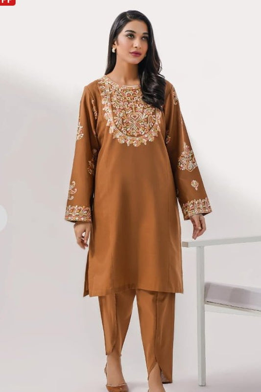 Khadar Embroidered 2 Piece - Limelight !