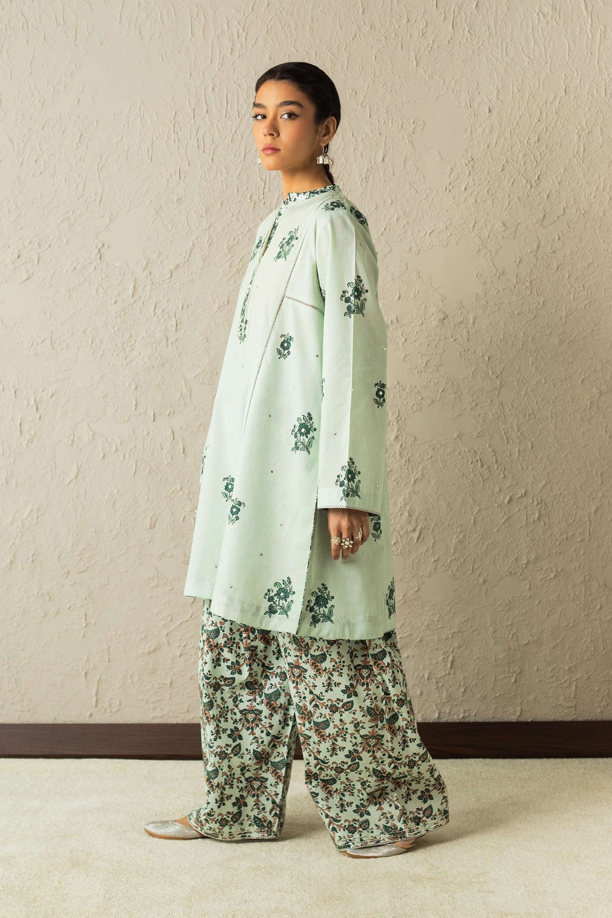 Zara Shahjahan Printed Block Print 2 Piece